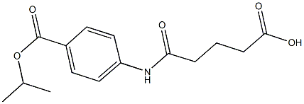 5-[4-(isopropoxycarbonyl)anilino]-5-oxopentanoic acid 结构式