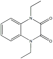 1,4-diethyl-1,4-dihydro-2,3-quinoxalinedione 结构式