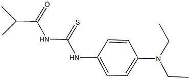 N-[4-(diethylamino)phenyl]-N'-isobutyrylthiourea 结构式