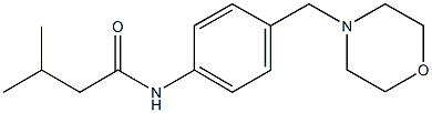 3-methyl-N-[4-(4-morpholinylmethyl)phenyl]butanamide 结构式