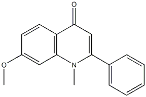 7-methoxy-1-methyl-2-phenyl-4(1H)-quinolinone 结构式