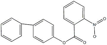 [1,1'-biphenyl]-4-yl 2-nitrobenzoate 结构式