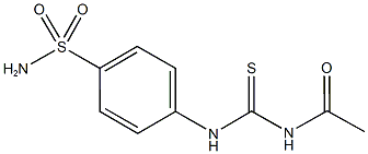 4-{[(acetylamino)carbothioyl]amino}benzenesulfonamide 结构式