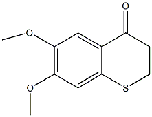 6,7-dimethoxy-2,3-dihydro-4H-thiochromen-4-one 结构式