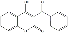 3-benzoyl-4-hydroxy-2H-chromen-2-one 结构式