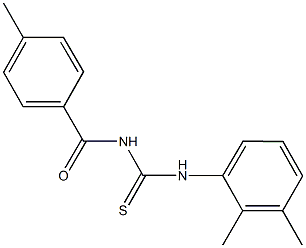 N-(2,3-dimethylphenyl)-N'-(4-methylbenzoyl)thiourea 结构式