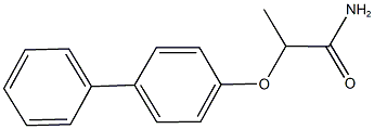 2-([1,1'-biphenyl]-4-yloxy)propanamide 结构式