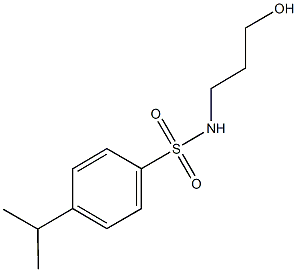 N-(3-hydroxypropyl)-4-isopropylbenzenesulfonamide 结构式