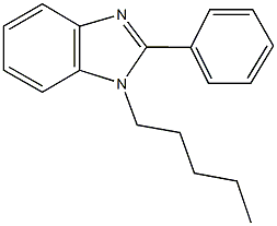 1-pentyl-2-phenyl-1H-benzimidazole 结构式