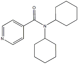 N,N-dicyclohexylisonicotinamide 结构式