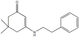 5,5-dimethyl-3-[(2-phenylethyl)amino]-2-cyclohexen-1-one 结构式