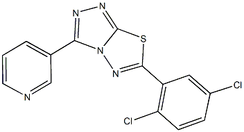 6-(2,5-dichlorophenyl)-3-(3-pyridinyl)[1,2,4]triazolo[3,4-b][1,3,4]thiadiazole 结构式