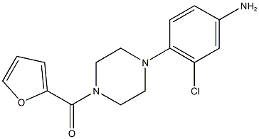 3-chloro-4-[4-(2-furoyl)-1-piperazinyl]phenylamine 结构式