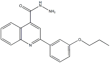 2-(3-propoxyphenyl)-4-quinolinecarbohydrazide 结构式