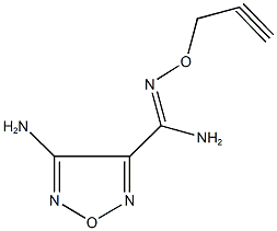 4-amino-N'-(prop-2-ynyloxy)-1,2,5-oxadiazole-3-carboximidamide 结构式