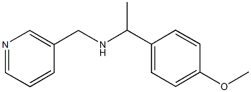 N-[1-(4-methoxyphenyl)ethyl]-N-(3-pyridinylmethyl)amine 结构式