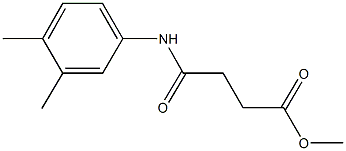 methyl 4-(3,4-dimethylanilino)-4-oxobutanoate 结构式