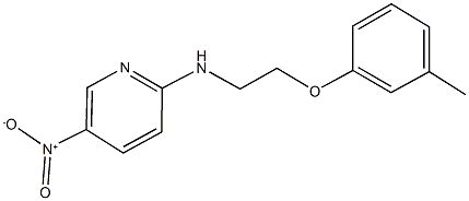 5-nitro-2-{[2-(3-methylphenoxy)ethyl]amino}pyridine 结构式