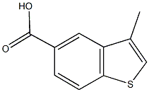 3-methyl-1-benzothiophene-5-carboxylic acid 结构式