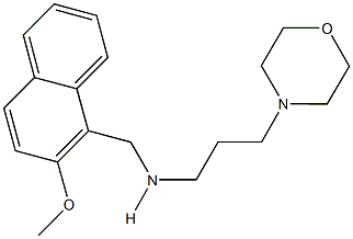 N-[(2-methoxy-1-naphthyl)methyl]-N-[3-(4-morpholinyl)propyl]amine 结构式