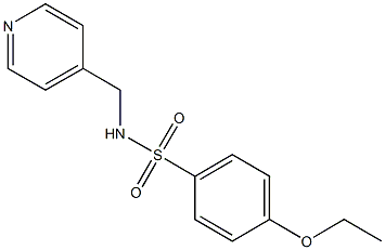 4-ethoxy-N-(4-pyridinylmethyl)benzenesulfonamide 结构式