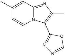 2,7-dimethyl-3-(1,3,4-oxadiazol-2-yl)imidazo[1,2-a]pyridine 结构式