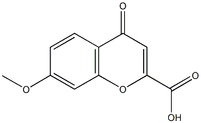 7-methoxy-4-oxo-4H-chromene-2-carboxylic acid 结构式