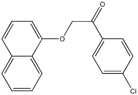 1-(4-chlorophenyl)-2-(1-naphthyloxy)ethanone 结构式