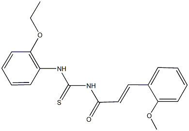 N-(2-ethoxyphenyl)-N'-[3-(2-methoxyphenyl)acryloyl]thiourea 结构式