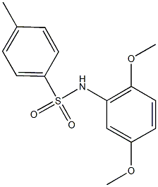 N-(2,5-dimethoxyphenyl)-4-methylbenzenesulfonamide 结构式