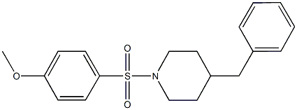 4-[(4-benzylpiperidin-1-yl)sulfonyl]phenyl methyl ether 结构式