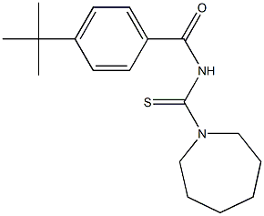 N-(1-azepanylcarbothioyl)-4-tert-butylbenzamide 结构式