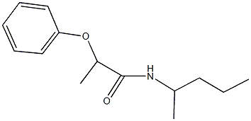 N-(1-methylbutyl)-2-phenoxypropanamide 结构式