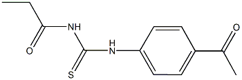 N-(4-acetylphenyl)-N'-propionylthiourea 结构式