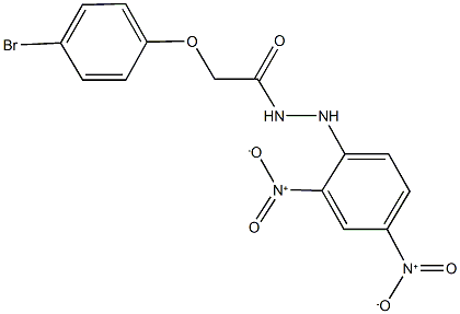 N'-{2,4-dinitrophenyl}-2-(4-bromophenoxy)acetohydrazide 结构式