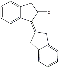 1,2'-bis(1,3-dihydro-2H-inden-1-ylidene)-2-one 结构式