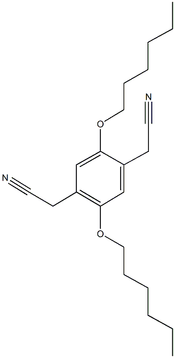 [4-(cyanomethyl)-2,5-bis(hexyloxy)phenyl]acetonitrile 结构式