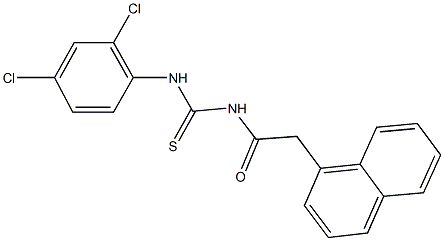 N-(2,4-dichlorophenyl)-N'-(1-naphthylacetyl)thiourea 结构式