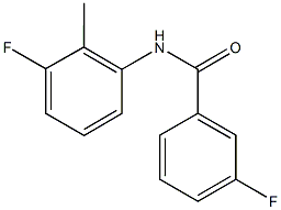 3-fluoro-N-(3-fluoro-2-methylphenyl)benzamide 结构式