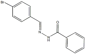 N'-(4-bromobenzylidene)benzohydrazide 结构式