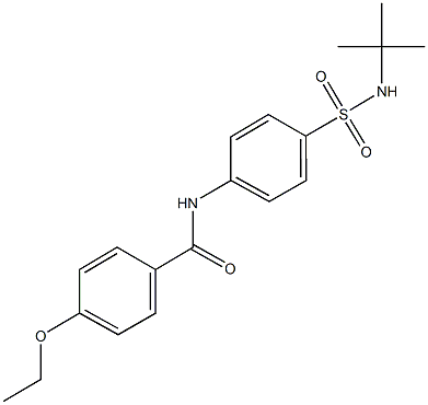 N-{4-[(tert-butylamino)sulfonyl]phenyl}-4-ethoxybenzamide 结构式