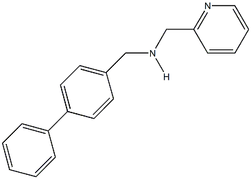 N-([1,1'-biphenyl]-4-ylmethyl)-N-(2-pyridinylmethyl)amine 结构式