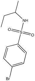 4-bromo-N-(sec-butyl)benzenesulfonamide 结构式