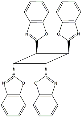 2-[2,3,4-tri(1,3-benzoxazol-2-yl)cyclobutyl]-1,3-benzoxazole 结构式