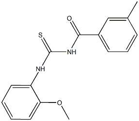 N-(2-methoxyphenyl)-N'-(3-methylbenzoyl)thiourea 结构式