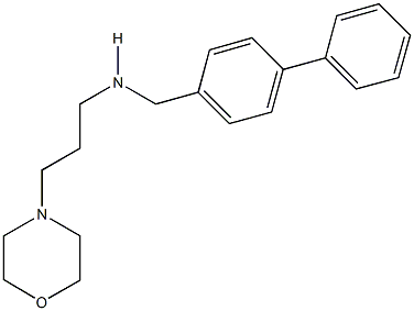 N-([1,1'-biphenyl]-4-ylmethyl)-N-[3-(4-morpholinyl)propyl]amine 结构式