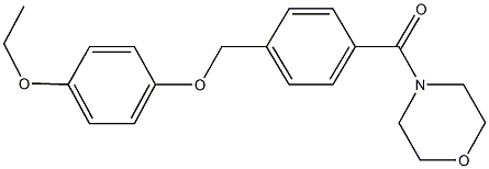 4-{4-[(4-ethoxyphenoxy)methyl]benzoyl}morpholine 结构式