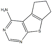 6,7-dihydro-5H-cyclopenta[4,5]thieno[2,3-d]pyrimidin-4-ylamine 结构式