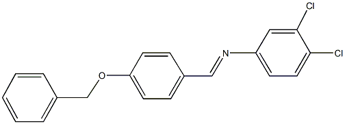 N-[4-(benzyloxy)benzylidene]-N-(3,4-dichlorophenyl)amine 结构式