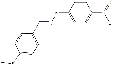 4-(methylsulfanyl)benzaldehyde {4-nitrophenyl}hydrazone 结构式